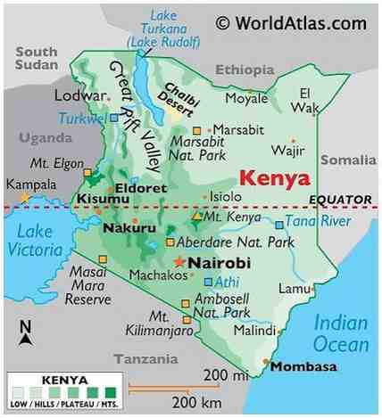 Map of Uganda