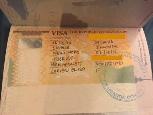Uganda tourist visa application for a gorilla trekking safari