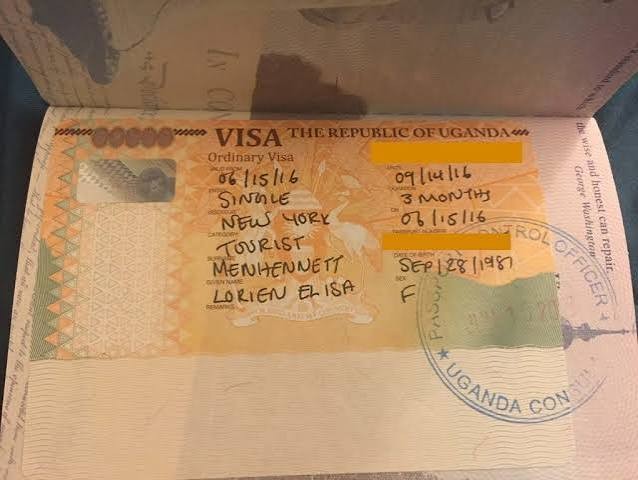 Uganda tourist visa application for a gorilla trekking safari